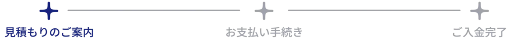 おまかせ見積もり3ステップ：見積もりのご案内